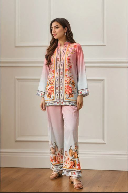 Royal Radiance Floral Co-Ord Set