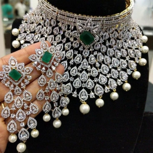 Maria Designed Diamond Chocker Set